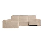 Housse de canap dangle relax multi - lastique accoudoir long angle  gauche butn e01 beige