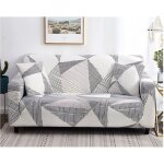 Housse de canap - 1 - 2 - 3 - 4 places - gris - extensible - dhoussable - lavable