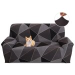 Housse de canap� extensible 3 place couverture canap� avec accoudoirs moderne couvre canap� elastique ...