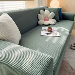 Housse de canap� extensible couleur pure couverture de canap� avec accoudoirs 3 placessuper sofa cover ...