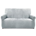 Housse de canap & housse de fauteuil extensible 2 places gris