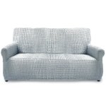 Housse de canapé & housse de fauteuil extensible 3 places gris Housse de canapé & housse de fauteuil extensible 3 places gris