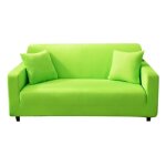 Housses de canap� et fauteuil - funmoon - 3 places - vert - synth�tique - lavable