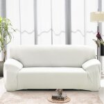 Housse de canapé - housmife - extensible - polyester - 1 pièce - couleur blanche - 190 - 230cm Housse de canapé - housmife - extensible - polyester - 1 pièce - couleur blanche - 190 - 230cm