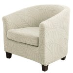 Housse de canapé jacquard feuille housse de protection pour fauteuil de club - très extensible - amovible ... Housse de canapé jacquard feuille housse de protection pour fauteuil de club - très extensible - amovible ...