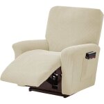 Housses de canap� - non sp�cifi� - lot de 4 - extensibles - �lasthanne - jacquard beige