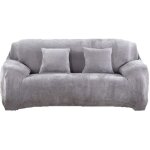 Housse de canapé - noname - gris clair - 1 à 4 places - tissu bi - extensible - style contemporain Housse de canapé - noname - gris clair - 1 à 4 places - tissu bi - extensible - style contemporain