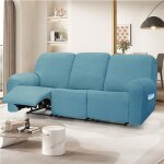 Housse canap relax 3 placeshousses de canap housse de chaise longue shiwares sofa cover bleu brume