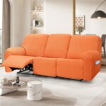 Housse canap relax 3 placeshousses de canap housse de chaise longue shiwares sofa cover orange