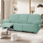 Housse canap� relax 3 placeshousses de canap� housse de chaise longue shiwares sofa cover vert menthe ...
