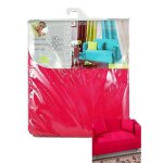 Housse de canap� - noname - 90 x 205 cm - rose fuchsia - extensible - pour 3 personnes