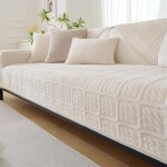 Housse canap� universelle 1 / 2 / 3 / 4 places et dangle antid�rapante - avec housses coussin 30x50cm ...