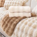 Housse de canap� universelle antid�rapante - structure solide avec sous - couche fixation protection ...