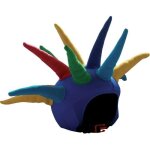 Housse de casque fantaisie - coolcasc - spike multicolore - taille unique