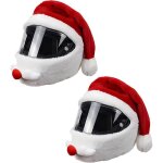 Housse de casque - bonnet de noël - rouge - douceur en peluche - taille universelle - protection casque ... Housse de casque - bonnet de noël - rouge - douceur en peluche - taille universelle - protection casque ...