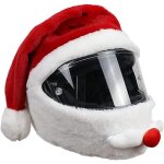 Housse de casque de no�l couvre - casque de moto housse de protection complet full face peluche de de ...