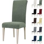 Housse de chaise 6 pices extensible housse chaise salle  manger universel housse pour chaise vert clair ...