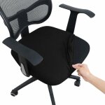 Housse de chaise de bureau universelle - amovible - �lastique - pour fauteuil pivotant - polyester et ...