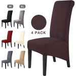 Housses de chaises extensibles xl pour salle � manger amovibles et lavables pour la d�coration de la ...