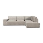 Housse pour chaise longue avec dossier en tissu adaptable butan bras droit - couleur 00 ivoire