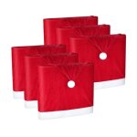 Housse de chaise - noname - nol - lot de 6 - rouge - 50 x 67 cm - dcorative