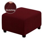 Housse de chaise - itoobe - carre - polyester - bordeaux - lavable en machine