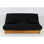 Housse clic clac 120x190 matelassée noir Housse clic clac 120x190 matelassée noir