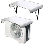 Housse de climatiseur exterieur 2 pcs �tanche couverture ext�rieure de climatiseur universelle film de ...