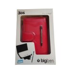 Housse pour console 3ds - flip play - rouge - neuve - avec stylet - emballage dorigine