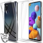 Housse coque pour samsung galaxy a21s avec verre tremp protection ecran (x2]