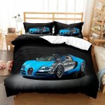 Housse de couette 140x200 + 2 x taie doreiller 65x65cm - microfibre parure de lit adulte - voiture de ... Housse de couette 140x200 + 2 x taie doreiller 65x65cm - microfibre parure de lit adulte - voiture de ...