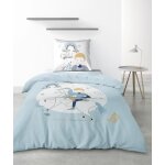 Housse de couette - lovely prince - 140x200 cm - 1 taie doreiller - coton - enfant Housse de couette - lovely prince - 140x200 cm - 1 taie doreiller - coton - enfant