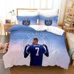 Housse de couette 140x200 football parure de lit 1 personne en microfibre avec 2 taies doreiller 65 * ...