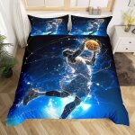 Housse de couette 140x200 garcon basketball parure de lit enfant th�me sportif sets de housses de couettes ...