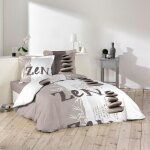 Housse de couette - 220 x 240 cm + taies - galets zen