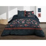 Housse de couette 220x240 + 2 taies - pur coton 57 fils - india