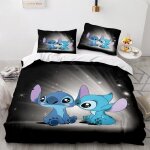 Housse de couette 220x240 cm - noir - enfant - impression en 3d - synth�tique