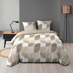 Housse de couette 240 x 220 cm en microfibre de flanelle ambroise Housse de couette 240 x 220 cm en microfibre de flanelle ambroise