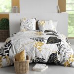 Housse de couette 240x220 moana + 2 taies coton 57 fils
