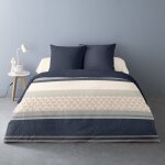 Housse de couette 240x220 noa + 2 taies mati�re polaire