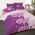 Housse de couette 240x220 stars + 2 taies coton 52 fils