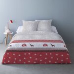Housse de couette 240x220 vixen + 2 taies matire polaire
