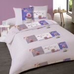 Housse de couette 240x220 zen attitude + 2 taies 100% coton