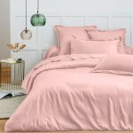 Housse de couette 260 x 240 cm prmium pour lit 2 places king size - prmium rose drage