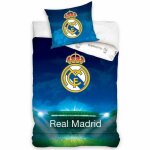 Housse de couette - carbotex - real de madrid - 160x200 cm - 100% coton - logo officiel