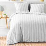 Housse de couette 240x220 + 2 taies cl�o blanc microfibre