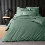 Housse de couette - douceur dint�rieur - tilleul - 260 x 240 cm - percale de coton - douceur exceptionnelle ...