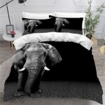 Housse de couette enfants �l�phant dafrique ensemble de literie 3d imprim� animaux sauvages housse couette ...