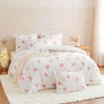 Housse de couette flanelle parure de lit adulte - ashanlan - 220 x 240cm et 2 taie doreiller 65x65cm ...