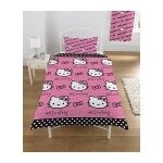Housse de couette hello kitty polka